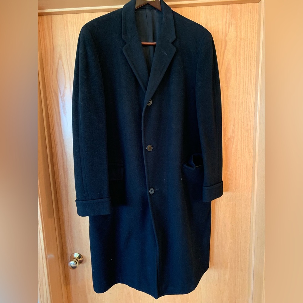 Men’s XL Bespoke Cashmere Overcoat